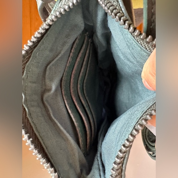 NWT We The Free Wyatt Crossbody Forest Green Leather - Picture 6 of 7